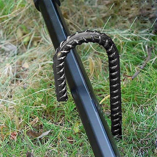 Black 16 Inch Heavy Duty Rebar Stakes - 40 Pack Ground & Anchor Stakes