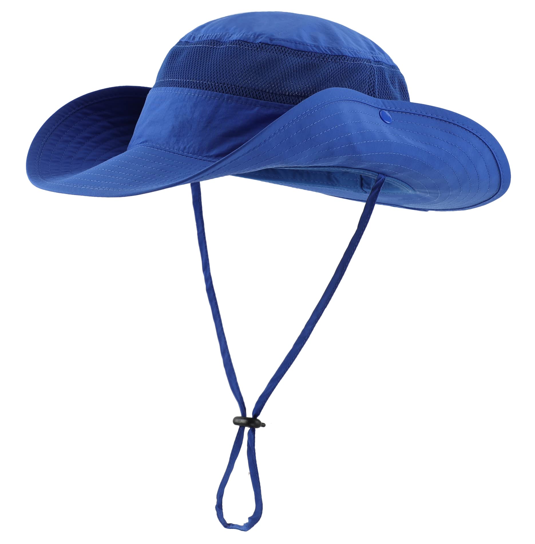 Connectyle Wide Brim Bucket Hat for Men Women UV Sun Protection Hat for Fishing Hiking Gardening Summer Beach Hats Royal Blue