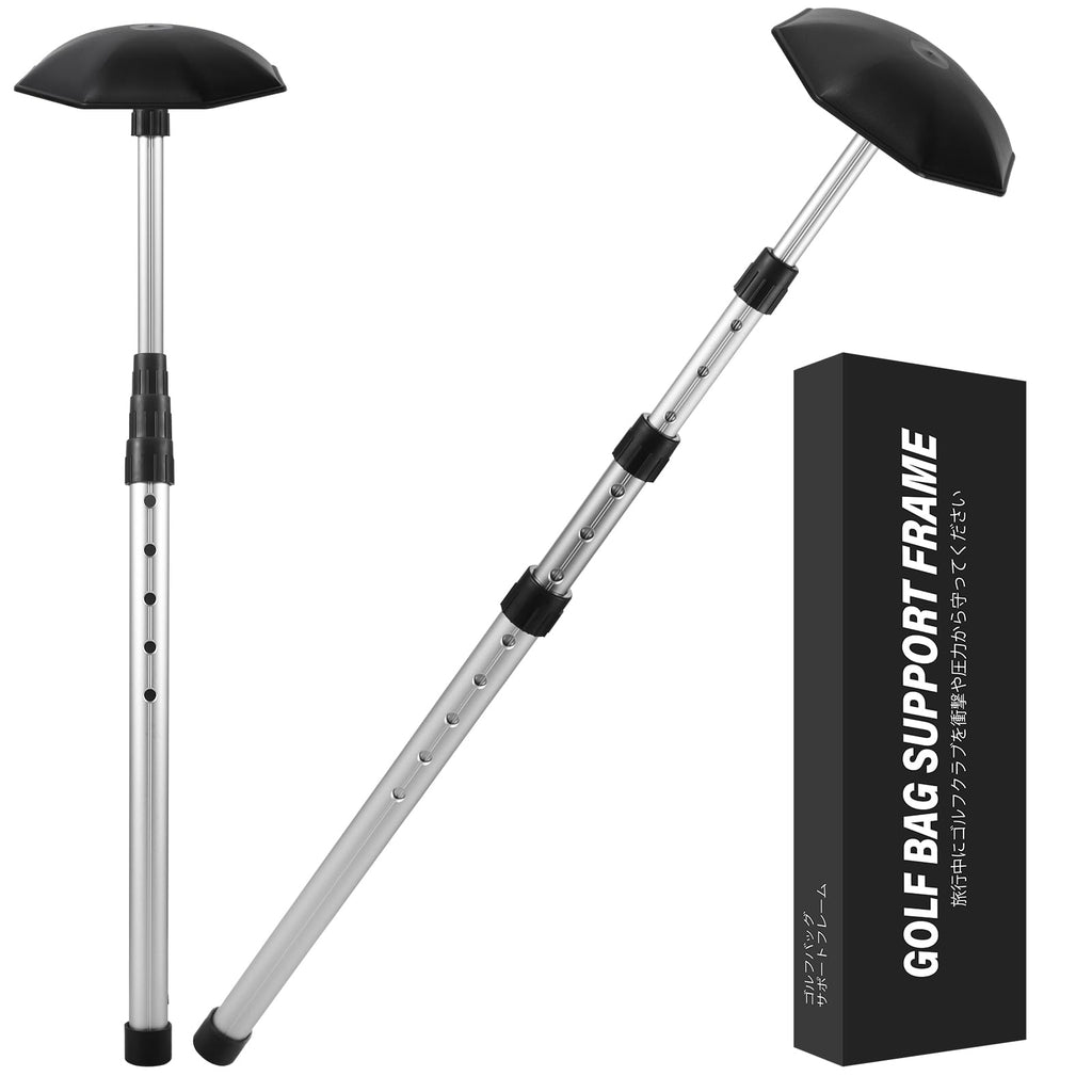 sysdmno Golf Travel Bag Support Pole-Professional Golf Travel Support Rod,21-52 Inch Golf Bag Stand,Stiff Arm for Golf Travel Bag with Anti-Impact ABS Cover,Golf Club Travel Protection Kit