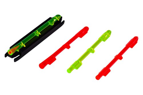 HIVIZ M-Series Magnetic Shotgun Sight – Front Sight for Most Ribbed Shotguns – Includes Interchangeable LitePipes in Green, Red & Two-Tone – Magnetic Snap-On Base – Fits Multiple Rib Widths