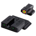 TRUGLO Tritium Pro Night Sights, Compatible with Smith & Wesson M&P Series | Glow-in-The-Dark Front & Rear Gun Sight Set with Orange Focus Lock Front Ring