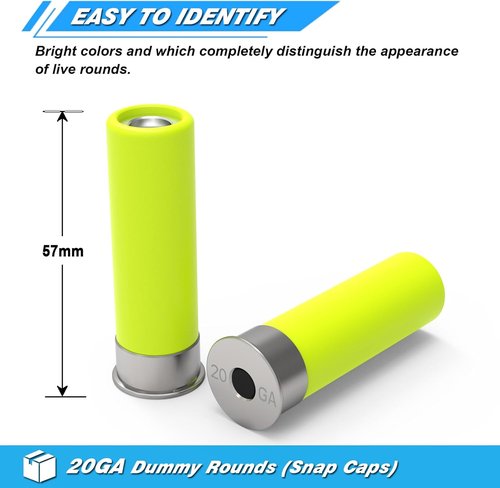 Artemis Snap Caps - Reusable Training Dummy Rounds for Realistic Dry Fire Practice | Multiple Styles