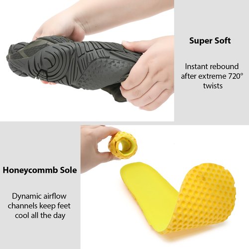 MeXYZ Barefoot Shoes Men Wide Toe Box Zero Drop Minimalist Shoes for Workout Cross-Trainer Walking Hiking Water Weightlifting Grounded Footwear Green