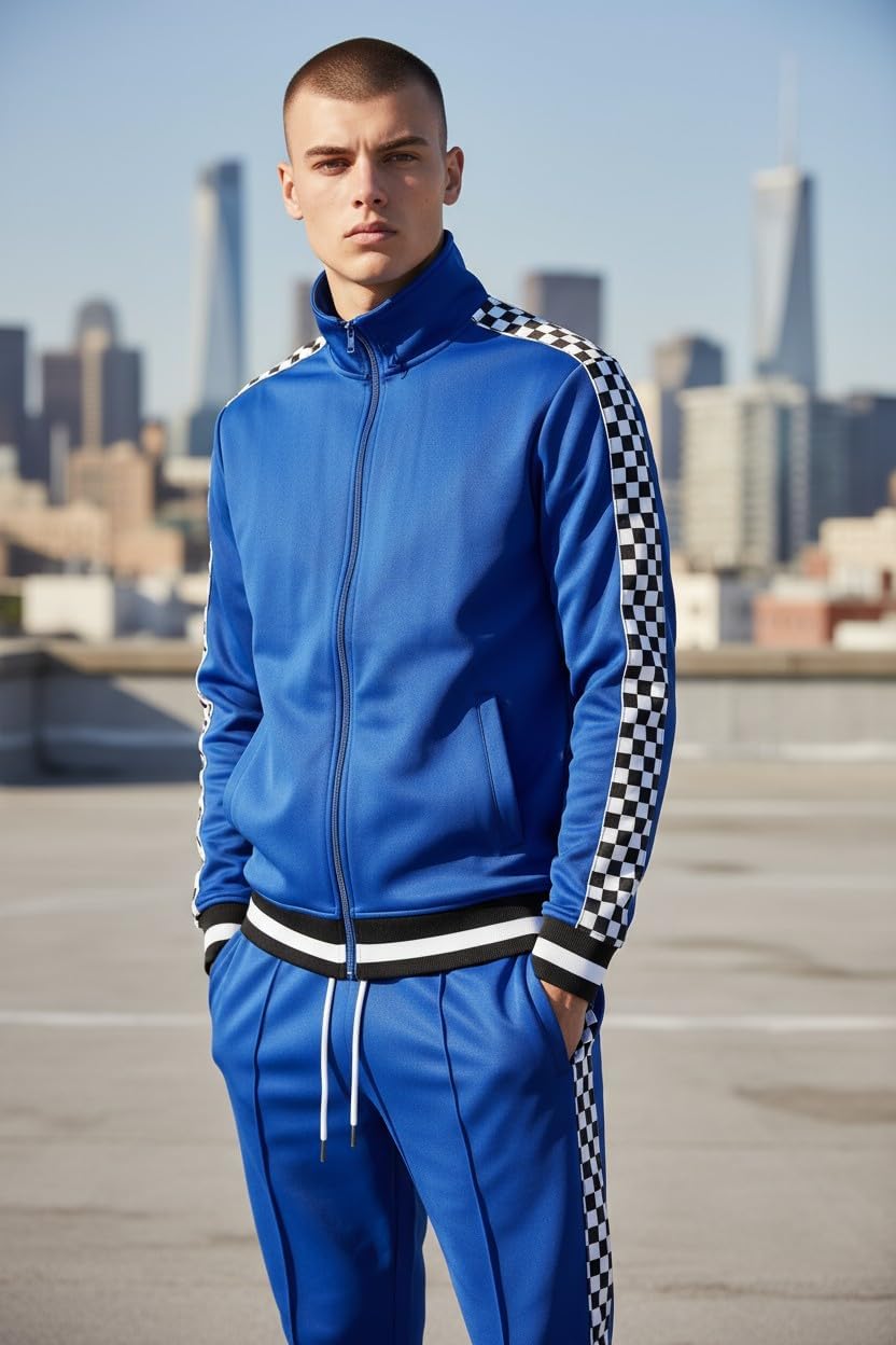 SCREENSHOT-TRACK Jacket - Premium Urban Hip Hop Slim Fit Sportswear | Stylish Side Taping
