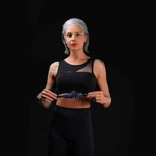 INNSTAR Resistance Bands Accessories Exercise Bands Attachment，Fitness Handles, Workout Bar for Home Gym (Bench Press Band Camo Blue-10 Inches)