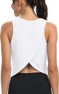 Mippo Workout Tops - Women's Cropped Open Back Sleeveless Tank for Gym & Yoga | Loose Fit Design