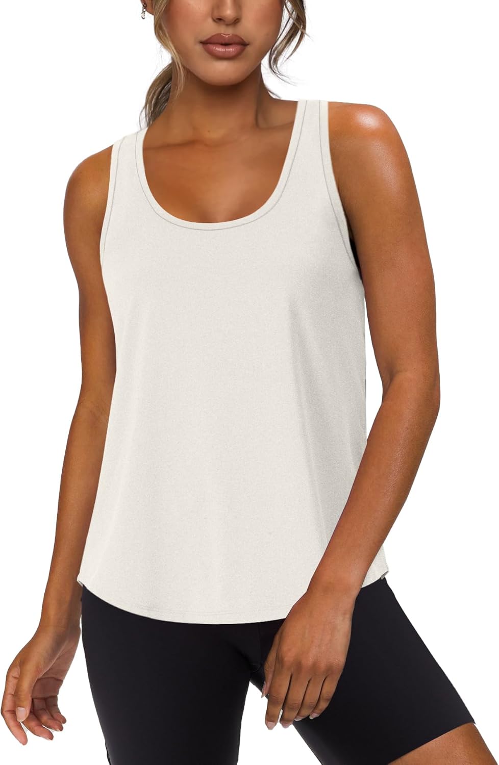 WIHOLL Women's Racerback Workout Tank Tops - Sleeveless Gym & Yoga Fitness Tops (S-XXL)
