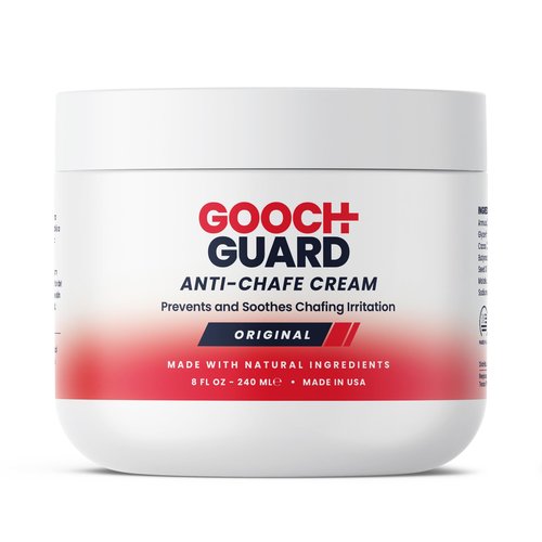 Gooch Guard Anti Chafing Cream 8oz – Chamois Butter for Cycling & Chafing Cream for Women & Men – Long-Lasting, Sweat-Resistant Relief for Running, Hiking & Sports