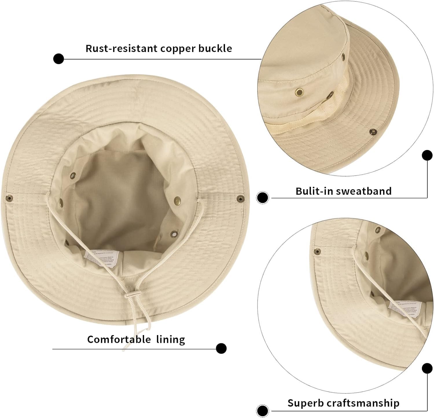 Skiennix Bucket Hat | UPF 50+ UV Protection for Men & Women - Foldable Summer Boonie Hat