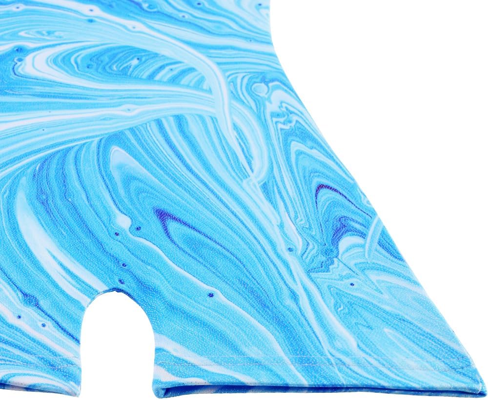 Skiennix Girls' Gymnastics Leotard - Shiny Mermaid Unicorn Design | Toddler Athletic Dancewear