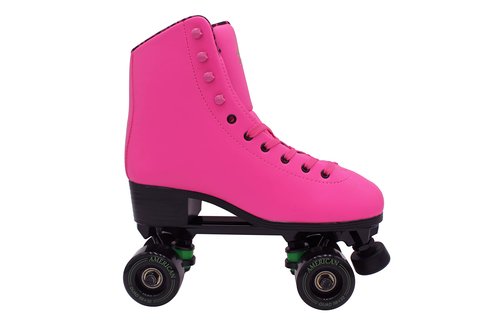 A American Athletic Roller Skate- Famous NOT Rich Quad Roller Skate, Women Size 8, Pink