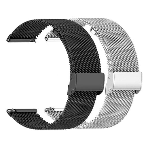 Jieinyin 2-Pack Compatible for iTouch air 5 Metal Smart Watch Bands, Stainless Steel Mesh Watch Bands Wristband Replacement Straps