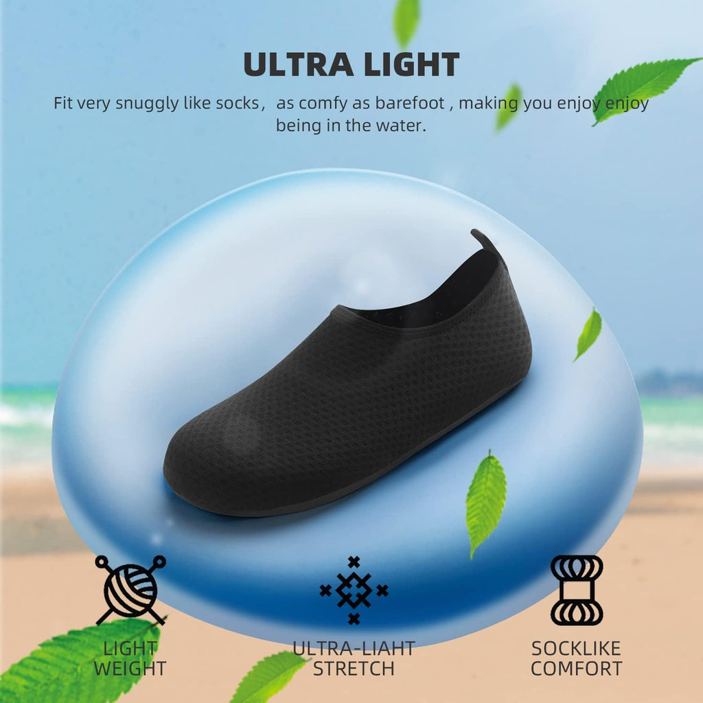 Skiennix Water Shoes - Quick-Dry Aqua Socks for Beach & Pool | Ideal for Adults & Youth