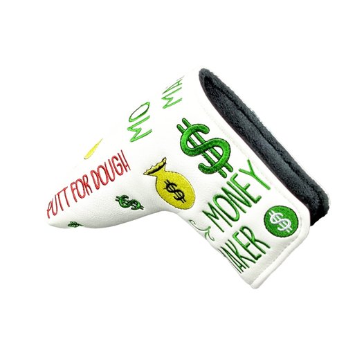 Foretra Golf Putter Cover - Magnetic Blade Mallet Putter Cover - Putt for Dough Golf Club Covers for Men Women Golfer Accessories Fits Scotty Ping Taylormade Callaway Odyssey