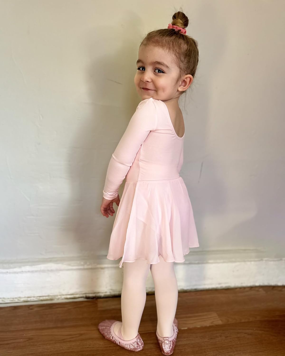 Stelle Ballet Leotard for Girls - Long Sleeve Dance Outfit with Skirt | Classic Style for Toddlers & Kids