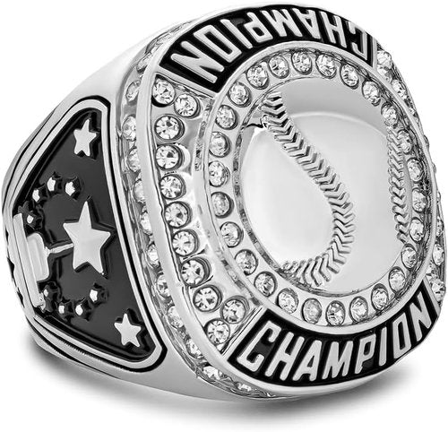 Express Medals Baseball Champion Trophy Rings - 1 to 12 Packs, Perfect for Awards