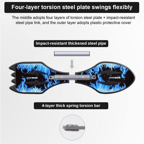 XUDREZ Caster Board Skateboard, Compact and Lightweight Caster Board Deluxe Junior Caster Board in Amazing 8 Color with Illuminating Wheels and 360 Degree Casters for More Excitement and Fun