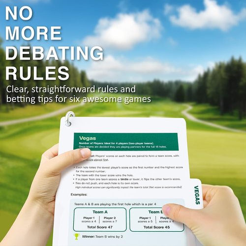 P I N H I G H The Caddie's Bible | Your Quick and Easy Golf Games and Betting Guide | Weatherproof, Pocket-Sized, Flexible, Durable PVC Pages | Clear, Straightforward Rules and Tips