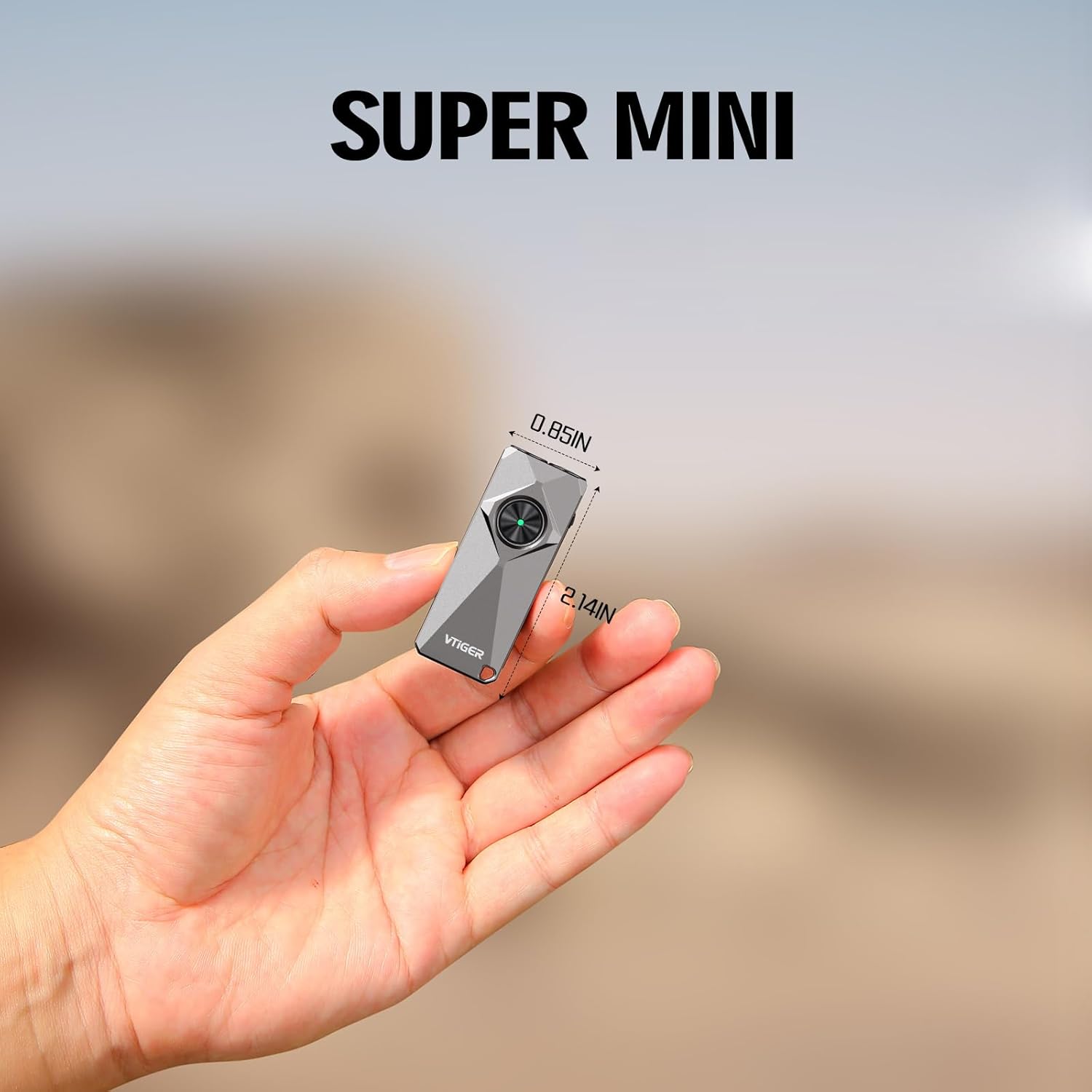 VTIGER K1 Keychain Flashlight - 800 Lumens Compact EDC Light with Magnetic Clip | Rechargeable & Portable
