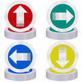 Amylove Trail Markers Reflective Trail Marker Pack Bright Trail Marking Reflectors for Hunting Hiking Driveway Camping Walking Backpacking Outdoors, Blue Green Red and Yellow (40 Pcs)