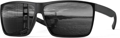 MAXJULI XL Z87 Sunglasses - Ultralight TR90 UV400 Protection for Big Heads | Stylish & Comfortable 8108