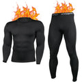 HYCOPROT Thermal Underwear for Men Fleece Lined Long Johns Men’s Top Bottom Set Base Layer Thermals Shirts Pants Leggings Warm Winter Clothes Insulated Heated Compression Hunting Gear for Cold Weather