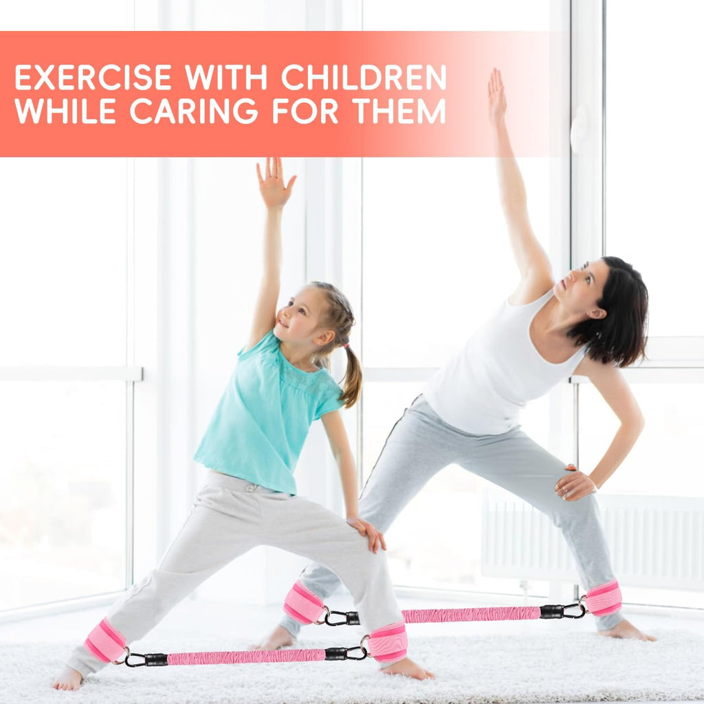 Skiennix Ankle Resistance Bands - 11 Pcs Set with Cuffs for Glutes & Leg Workouts | Ideal for Home Fitness