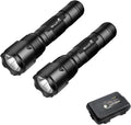 WINDFRIE LED Tactical Flashlights - 2 Pack Bright EDC Handheld Lights | Water-Resistant Portable Design