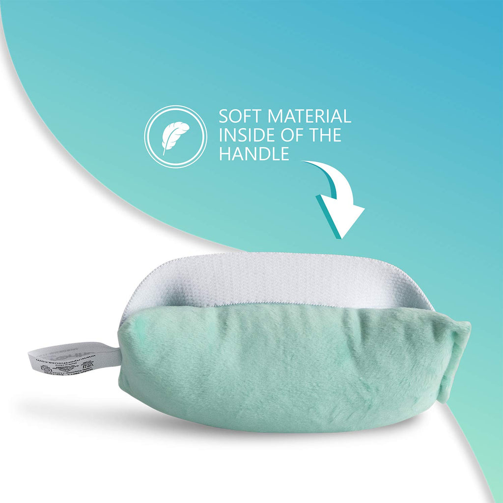 NYOrtho Hand Contracture Cushion 5" x 2.5" - 1-Pack Palm Grip for Stroke Recovery & Orthopedic Support - Latex-Free, Odor-Control, Sweat-Resistant, Machine Washable Palm Protector with Elastic Strap