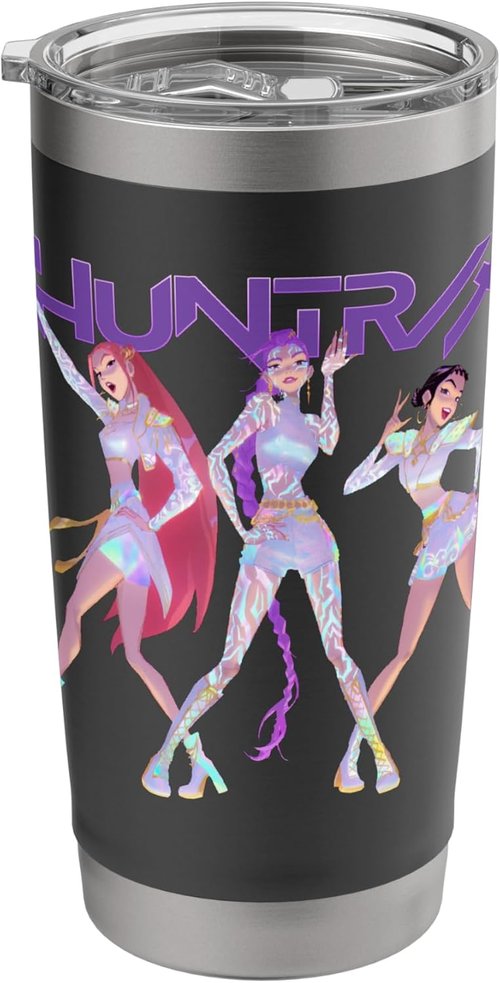 HUNTR/X KPop Demon Hunters Insulated Stainless Steel Tumbler - Officially Licensed, Durable Design