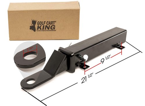 Rear Seat Trailer Hitch with Receiver by Golf Cart King