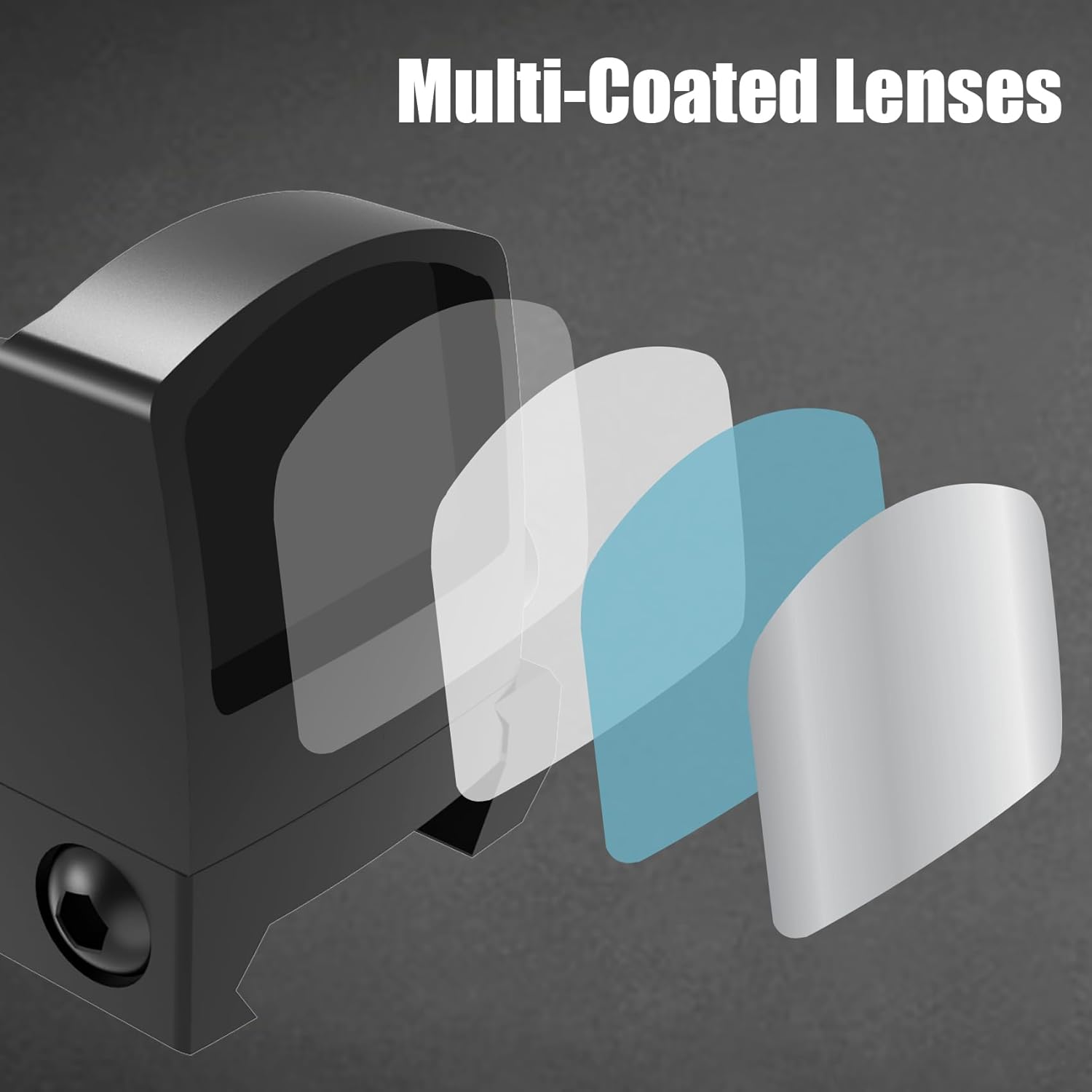 UUQ Mini Reflex Red/Green Dot Sight - 2MOA Precision with 7 Brightness Levels | Fits RMR & 20mm Picatinny Rail