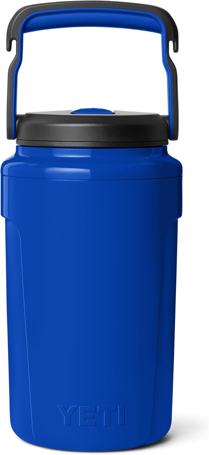 YETI Silo Half Gallon Water Jug - Insulated, Leakproof Sports Bottle with Straw Cap & Fence Hook Handle - Royal Blue