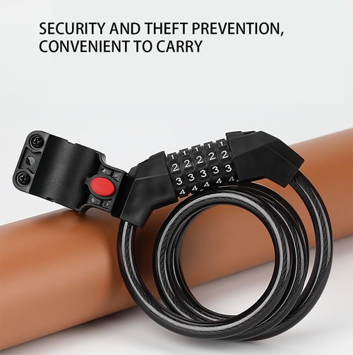 Bike Chain Lock, Premium Case-Hardened Security Chain for Motorcycles, Bike, Generator, Gates,Outdoor Furniture (1.1m Plastic Wrapped Lock)