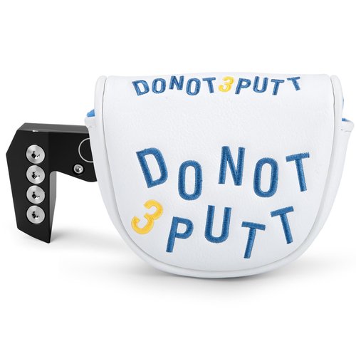 Golf Mallet Putter, DO NOT 3PUTT Magnetic Closure Premium Leather Golf Club Head Covers Fits for Golf OZ1 MEZZ 1 MEZZ1 MAX Putter