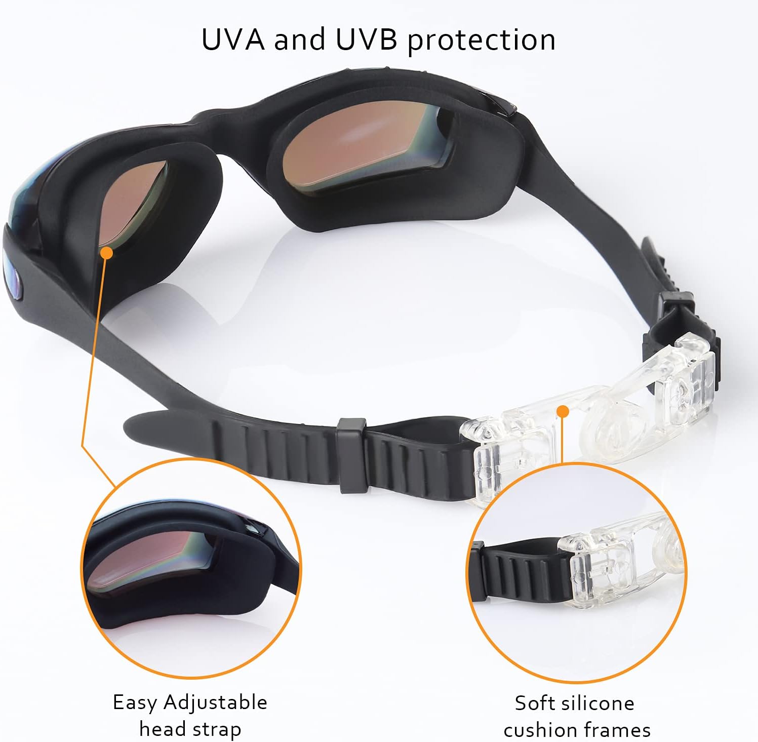 Skiennix Kids Swim Goggles - UV Protection, Anti-Fog, No Leaking | 4 Pack for Ages 6-14