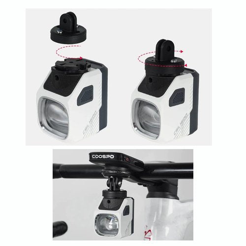BSSOK Bike Headlight Mount for Gopro Quick Release Bike Light Gopro Adapter Compatible with Magicshine and Olight