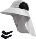 Skiennix Sun Hat - UPF 50+ UV Protection with Neck Flap | Wide Brim Hiking & Fishing Hat for Men & Women