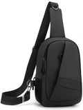 Hoedia Crossbody Sling Bag - Versatile EDC Backpack with Reflective Strip & Multi-Pocket Design