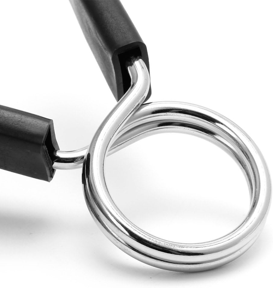 Tegongse Barbell Clamps - 2 Pcs Spring Lock Collar Clips for 30mm Weight Lifting Bars