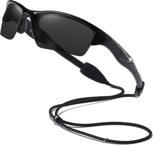 DUCO Toddler Baseball Sunglasses - Unbreakable Polarized Cycling Glasses for Kids Age 4-7 | K014
