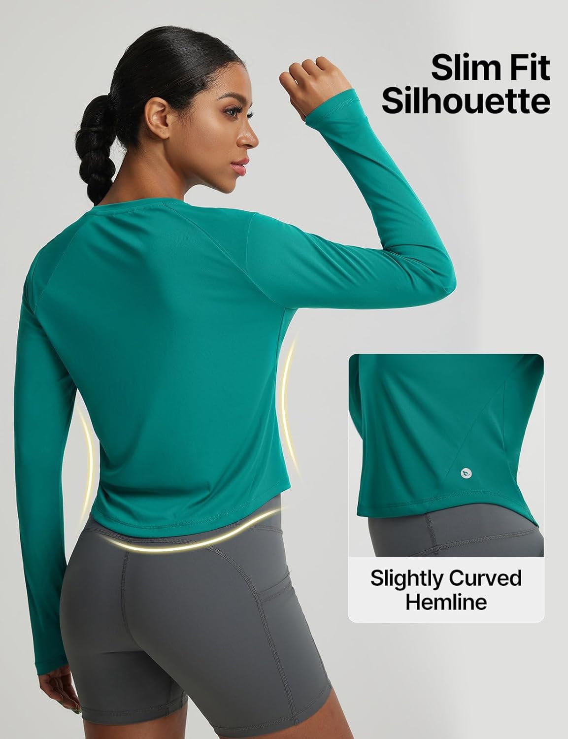 Baleaf Women's Long Sleeve UPF 50+ Sun Shirt - Lightweight UV Workout Top for Hiking & Outdoor Activities