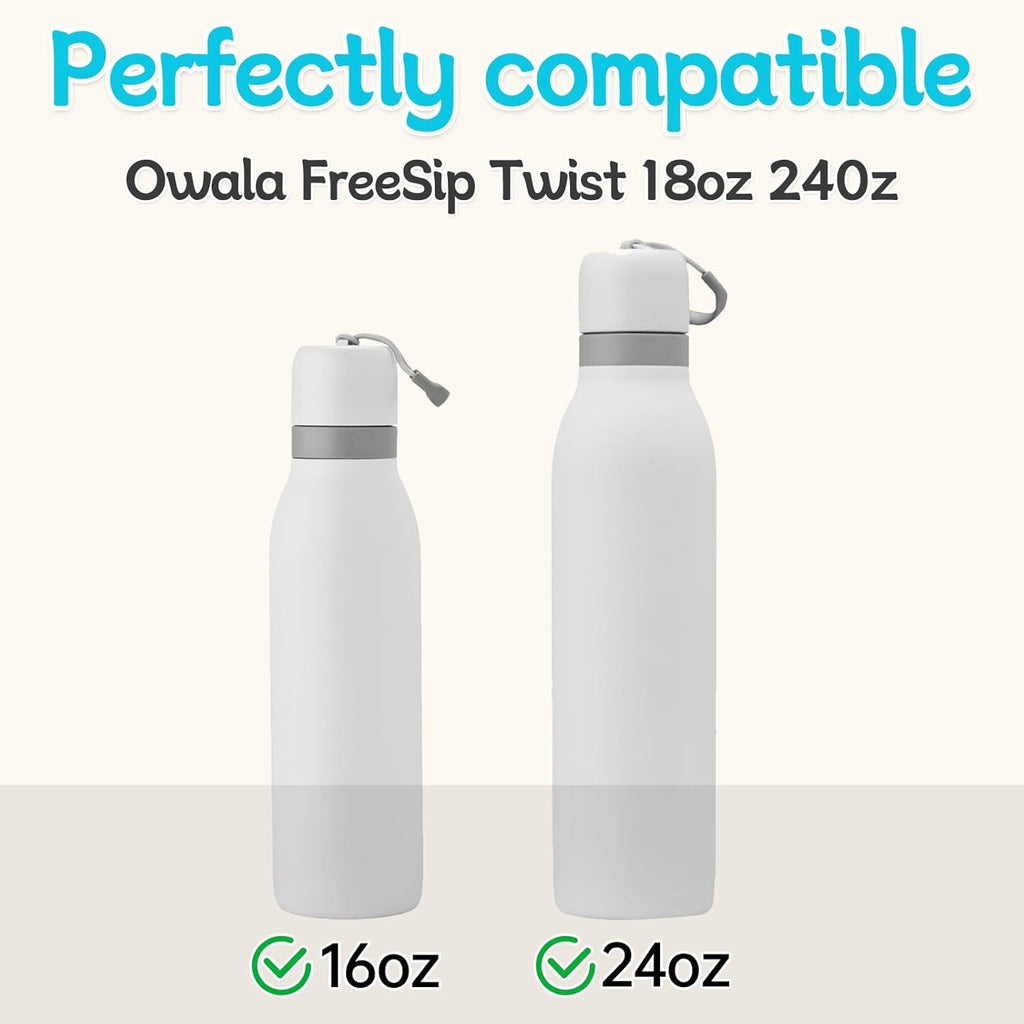 Owala | 3-Pack Water Bottle Stopper Replacement - Durable Gasket Seal for FreeSip Twist 18oz & 24oz