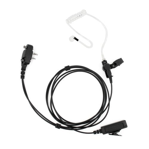 Accessoryway 2 Pin Acoustic Tube Earpiece with PTT Mic Radio Headset for ICOM IC-F4011 IC-F3011 IC-F3001 IC-F4001 IC-F3013 IC-F1000 IC-F2000 IC-F3 IC-F4 IC-F24S IC-F43TR Two Way Radio