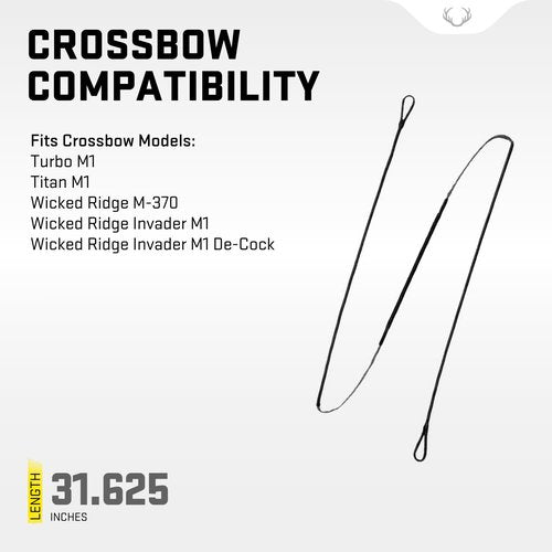 TenPoint Replacement String for Turbo M1 & Titan M1 Crossbow (HCA-11619-S) - Also Compatible with Wicked Ridge M-370, Invader M1 & Invader M1 De-Cock