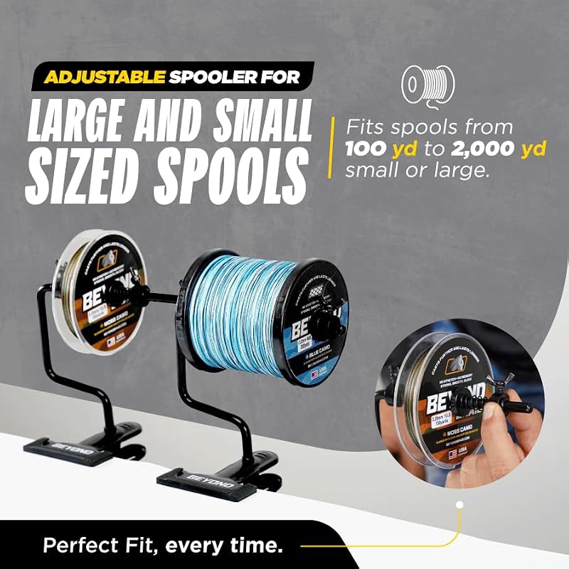 Beyond Braid 1-Pack EZ Fishing Line Spooler for Spinning & Baitcasting Reels