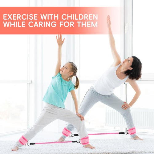 11 pcs Ankle Resistance Bands with Cuffs, Glutes Workout Ankle Weights for Women Working Out, Exercise Bands Set with Ankle Straps for Leg Butt Exercise Equipment - Perfect for Home Workouts