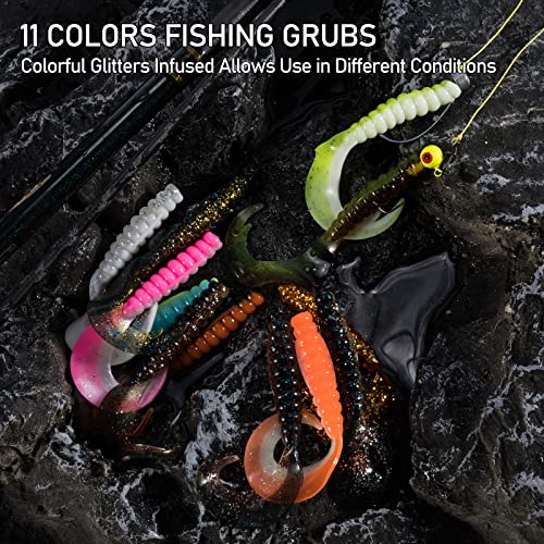 Pink 3-Inch Soft Plastic Fishing Worms - 10 Pack for Bass & Panfish