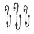 HAOO 3 Pack Air Acoustic Tube Walkie Talkie Headset, Adjustable Type-C Earpiece for Sinorise and Airotalk Mini Walkie Talkie