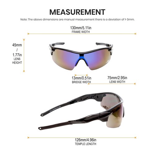 Calabria Rally Black/Blue Mirror Pickleball Sunglasses for Women Polarized Pickleball Glasses for Men Racquetball Protective Eyewear Outdoor Sunglasses Men Sport Tennis Biking Squash Cricket Glasses